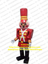 O nutcracker vermelho brinquedo soldado mascote traje adulto personagem dos desenhos animados traje traje cosplay desempenho teatral zz8234 2024 - compre barato