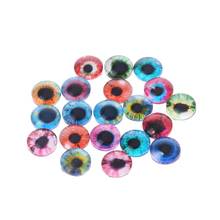 Olhos de boneca de vidro, olhos diy, bolas de olho de dinossauro, acessórios de fazer joias artesanais 8/12/18mm, 20 peças 2024 - compre barato