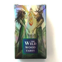 Baraja de Tarot holográfica de The Wildwood, juego de cartas de mesa para adultos, cartas de adivinación del destino 2024 - compra barato