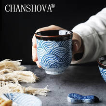 CHANSHOVA-Taza de cerámica pintada a mano de estilo retro chino, juego de té con diseño de té, 80/200ml, H240 2024 - compra barato