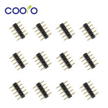 Conector RGB de 5 pines, aguja de 5 pines, macho doble de 5 pines, para tira LED RGBW, 10 unids/lote 2024 - compra barato