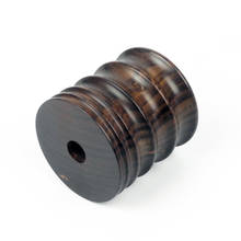 Sandalwood grinder 5 mills(4/6/10/13/15mm) Ebony Wood leather tip side border burnisher, leather side polish wood wheel 2024 - buy cheap