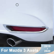 For Mazda 3 Axela 2019 2020 ABS Chrome Car Front Rear Back Fog Light Lamp Cover Trim Bumper Reflector Accessories 2024 - buy cheap