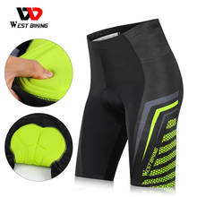 Calções de ciclismo para homens e mulheres west biking, roupa íntima com alta flexibilidade para corridas de bicicleta mtb 2024 - compre barato