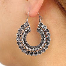 Hello Miss New fashion earrings retro bohemian national wind carved hollow earrings women's earrings jewelry gifts 2024 - buy cheap