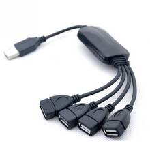 4 port USB cable, hub expansion splitter adapter for laptop PC USB 2.0 hub 2024 - buy cheap