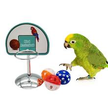 Pet Parrot Toys Basketball Hoop Props Parakeet Bells Balls Puzzle Game Play Toy Parrots Chew toy Bird Supplies C42 2024 - buy cheap