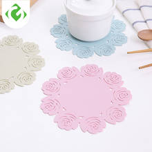 1PC Silicone Tableware Insulation Mat Coaster Cup Flower shape Mats Pad Heat-insulated Bowl Placemat Home Decor Desktop GUANYAO 2024 - buy cheap