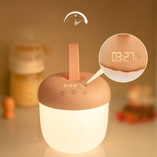 Dropshipping Adorable LED Night Light For Children Baby Kids Bedside Lamp With remote control Nightlight clock 2024 - buy cheap