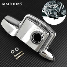 Chrome Rear Motorcycle Brake Master Cylinder Cover For Harley Touring 2008-2019 Electra Glide Road Street Glide Road King FLHR 2024 - buy cheap