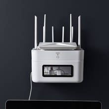 Caja de almacenamiento de enrutador Wifi, organizador de enchufe de alimentación de cable de datos de TV montado en la pared, estante de circuitos electrónicos 2024 - compra barato
