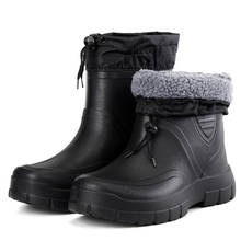 Botas de chuva masculinas resistentes à água, calçado impermeável, resistente e leve, para trabalho de jardim e motocicleta 2024 - compre barato