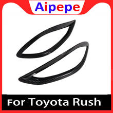 For Toyota Rush 2018 2019 2020 Chrome Rear Reflector Fog Light Lamp Cover Sticker Decoration Trim Accessories 2024 - buy cheap