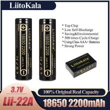 LiitoKala Lii-22A 3.7V 18650 2200mAh Rechargeable Battery li ion Batteries Li-ion Lithium Battery for Flashlight 2024 - buy cheap