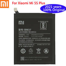 Bateria de telefone de alta qualidade com reposição, xiaomi 2021 anos, bateria original bm37, 100% mah para xiaomi mi drive plus, mi5s plus 2024 - compre barato