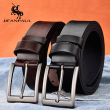 JIFANPAUL-Cinturón de cuero personalizado de fábrica para hombre, nuevo, clásico, retro, hebilla de palabra japonesa 2024 - compra barato