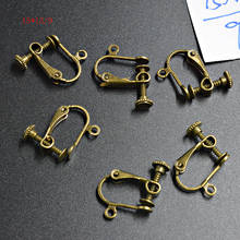 FLTMRH 4PCS 12MM   Ear Clips with  zirconFor Women Non Piercing Adjustable Screw Earring Clips Ear Wire Hooks For Jewelry Fin 2024 - buy cheap