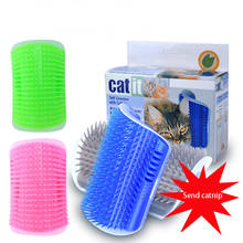 Lovely Pet Cat Dog Self Groomer Wall Corner Massage Comb Cat Kitten Grooming Brush Pet Supplies 2024 - buy cheap