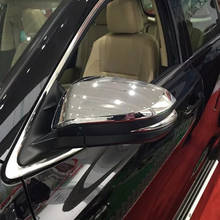 Para toyota highlander kluger 2014 2015 2016 2017 2018 acessórios abs chrome porta lateral do carro espelho retrovisor capa guarnição estilo 2024 - compre barato