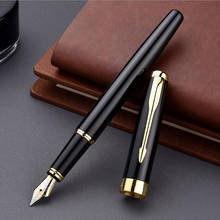 Classic Design Brand Metal Ink Fountain Pen Business Executive Luxury Signature Writing Pen Buy 2 Send Gift 2024 - buy cheap