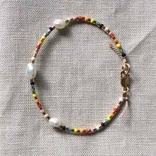 Pulsera de perlas naturales de agua dulce para mujer, brazalete bohemio hecho a mano, de arcoíris, inoxyable 2024 - compra barato