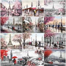 5d Diamond Painting Street Landscape Paris Full Square/Round Diamond Embroidery Building Picture Mosaic Manual Wall Decor 2024 - buy cheap
