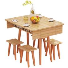 Casa dobrável pequena mesa de jantar huxing retangular simples sobre 4/6 nordic simples pequena mesa dobrável 2024 - compre barato