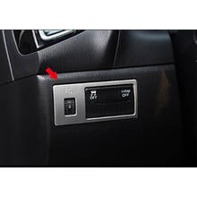 Abs chrome para mazda 2 demio dl sedan dj hatchback lhd 2015 2016 2017 interruptor do farol carro esp botão capa guarnição acessórios 2024 - compre barato