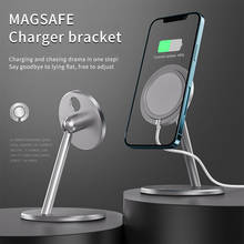 MagSafe-soporte de teléfono de escritorio para iPhone 12 Pro Max, Mini soporte de cargador de teléfono ajustable para iPhone 12, MagSafe 2024 - compra barato