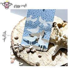 Piggy Craft metal cutting dies cut die mold 3Pcs New Pigeon bird Scrapbook paper craft knife mould blade punch stencils dies 2024 - buy cheap