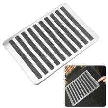 Foot Heel Pedal Auto Interior Floor Mat Patch Driver Car Side Floor Carpet Mats Stainless Steel Plate Carpet Universal 2024 - buy cheap