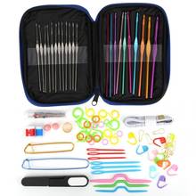 100PCS Crochet Hooks Set TPR Handle Knitting Needles DIY Craft Sewing Tools Crochet Hooks Needles Stitches Knitting Craft Case 2024 - buy cheap