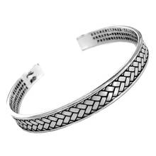 Brazalete Retro de Cruz para mujer, 100% de plata esterlina, joyería de promoción para mujer, nunca se decolora, regalo para madre, envío directo, novedad de 925 2024 - compra barato