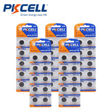 50 шт./5 карты PKCELL 1,5 v-образная Кнопка ячейки щелочной Батарея AG12 Батарея V12GA SR43W SG12 260 LR43 LR43 AG12 SR43 260 386 2024 - купить недорого