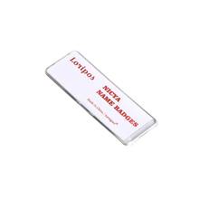 60*25mm Magnetic Company Brand Student Worker Employee Id Name Card Holder Business Identification Card Frame Chest Badge 2024 - buy cheap