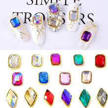 50pcs /lot  nail jewelry Japanese nail diamond square rhinestone super flash luxury flat Glass rhinestone ,  321-340, 20s tyle 2024 - buy cheap