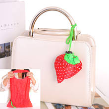 Shopping Handbag Portable Organizer Cute Foldable Eco Nylon Waterproof Strawberry Shopping Tote Reusable Durable Storage Bag New 2024 - buy cheap