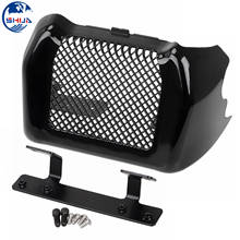 Motorcycle Black Oil Cooler Cover With Mounting Hardware ABS Plastic For Harley Touring FLHR FLHRC FLHRXS FLHTCU FLHX 2024 - buy cheap