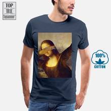 Camiseta de Mona Lisa para niños, ropa de Hip-Hop, de gran tamaño, de algodón, A0052 2024 - compra barato