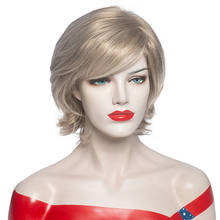 Short Straight Synthetic Wig Blonde Bob Wigs With Bangs For Women High-temperature Fiber Daily Party Hair Wigs 2024 - buy cheap