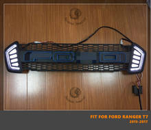 Good Quality ABS Front Middle Grill Racing Grills With LED Lights Fit For Ford Ranger T7 2015-2017 2024 - buy cheap