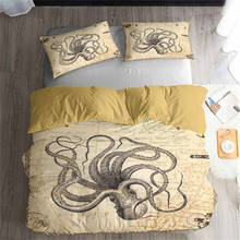 HELENGILI 3D Bedding Set Octopus Print Duvet Cover Set Lifelike Bedclothes with Pillowcase Bed Set Home Textiles #ZY-17 2024 - buy cheap