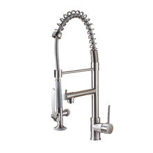 Brushed Brass Kitchen Faucet Drawer Telescopic Sink Faucet Double Outlet Water Hot and Cold Tap 2024 - buy cheap