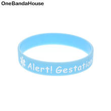 1PC Alert Gestational Diabetes Mellitus Silicone Wristband for Emergency 2024 - buy cheap