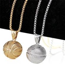 Basketball Football Pendant Necklace Men's Necklace New Style Fashion Metal Pendant Accessories Party Jewelry Two Colors 2024 - buy cheap