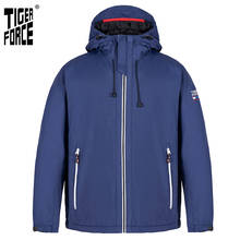 TIGER FORCE 2021 New Spring men jacket Windproof and Warm High quality Stylish slim Streetwear-men Sport jackets for men 50613 2024 - купить недорого