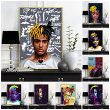 XXXTentacion Music Star Rap Hip Hop Rapper Fashion Model Art Painting Canvas Poster Wall Living Room Home Decor Quadro Cuadros 2024 - buy cheap