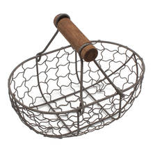 Iron Storage Basket Bread Fruit Basket with Handle Kitchen Desktop Snack Basket 2024 - buy cheap