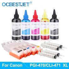 Refill Ink Kit For PGI-470 PGI-470XL Refill Ink Cartridge For Canon PIXMA MG5740 MG6840 MG7740 TS6040 TS5040 TS8040 TS9040 2024 - buy cheap