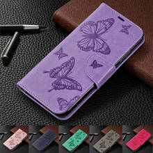 Leather Flip Case For Xiaomi Redmi 7 6 6A 7A K20 Butterfly Phone Case For Xiaomi Redmi Note 7 Pro Purse Pouch Wallet Case Coque 2024 - buy cheap